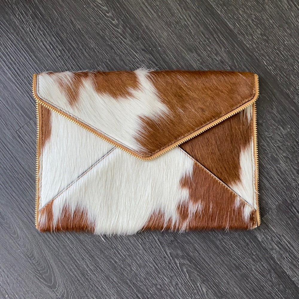 Rebecca Minkoff Calf Hair & Leather Clutch